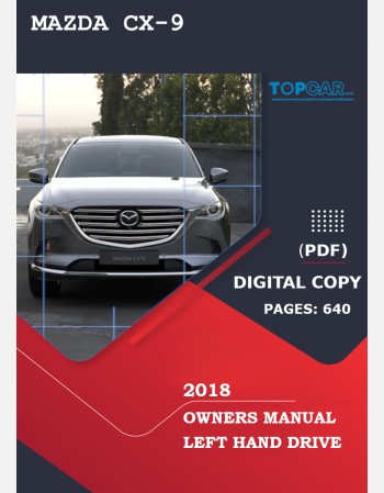 mazda cx-9 2018 owners manual